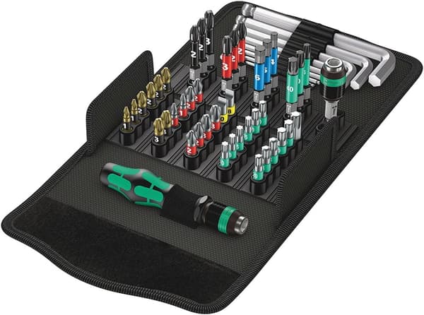 Skrutrekkersett Wera KK 100; 52 stk