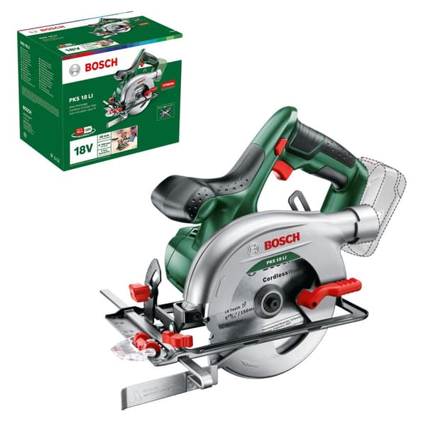 Batteridrevet sirkelsag Bosch PKS 18 Li (uten batteri og lader)