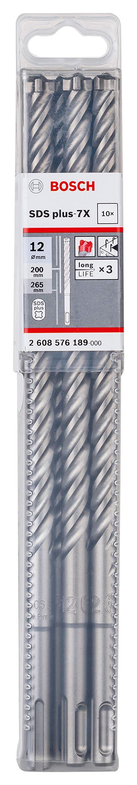Bor for betong Bosch SDS-plus-7X; 12x265mm; SDS-plus; 10 stk