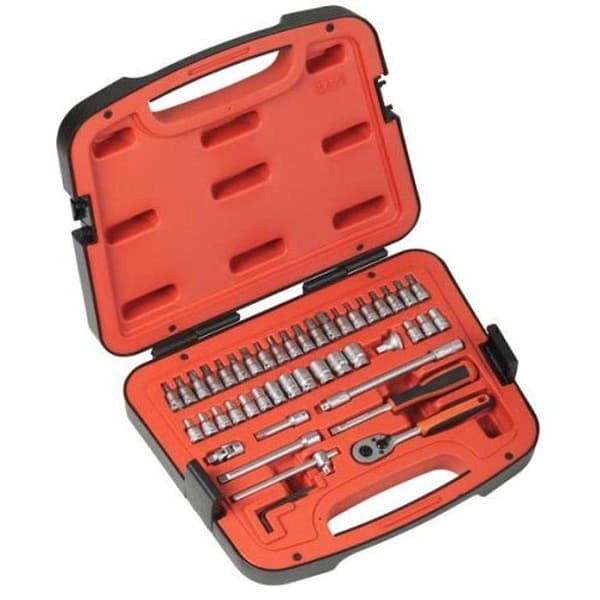 Hylsenøkkelsett Bahco S460; 1/4''; 46 stk