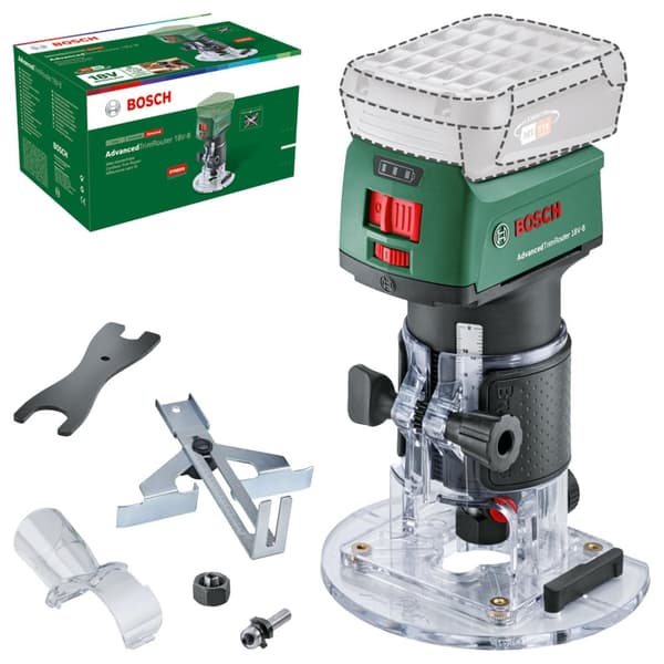 Batteridrevet kantfres Bosch AdvancedTrimRouter 18V-8; 18 V (uten batteri og lader)