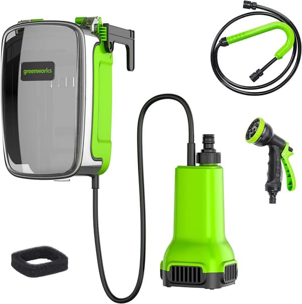 Vannpumpe Greenworks G24SWP; 24 V (uten batteri og lader)