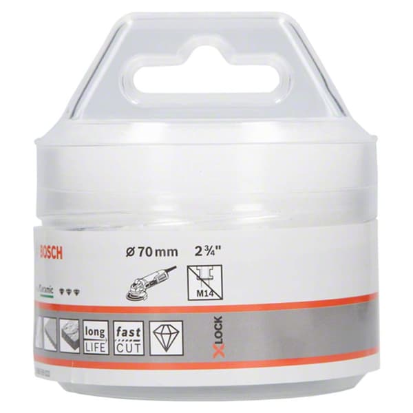 Diamantborekrone for tørrboring Bosch X-LOCK Ceramic Dry Speed; 70x35 mm