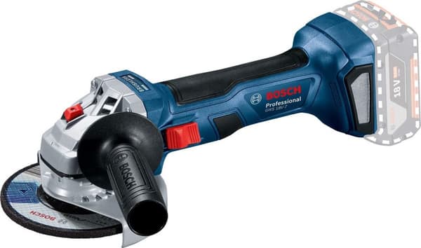 Vinkelsliper Bosch GWS 18V-7; 18 V; 125 mm; (uten batteri og lader)
