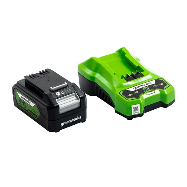 Batteri Greenworks GSK24B4; 24 V; 4,0 Ah; Li-ion + lader