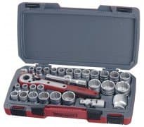Hylsenøkkelsett Teng Tools T1221-6; 21 stk