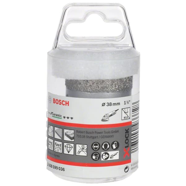 Diamantborekrone for tørrboring Bosch X-LOCK Ceramic Dry Speed; 38x35 mm
