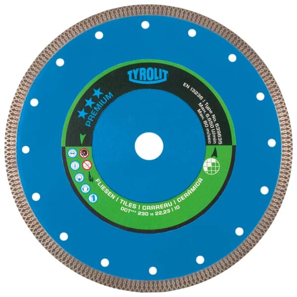 Diamantkappeskive Tyrolit Premium; 230x1,6x35 mm