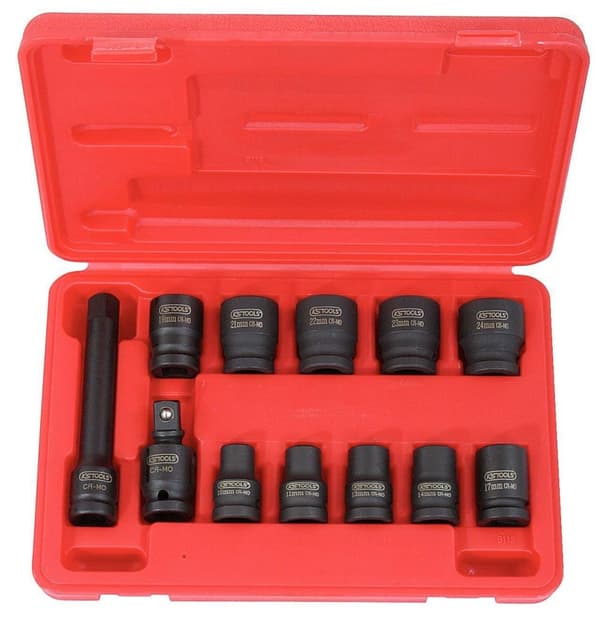 Kraftpipesett KS tools 1/2''; 12 stk