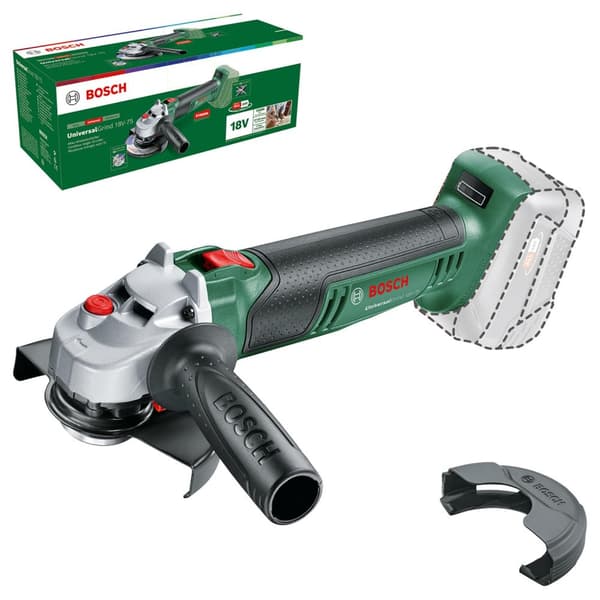 Vinkelsliper Bosch Universal Grind 18V-75; 18 V (uten batteri og lader)