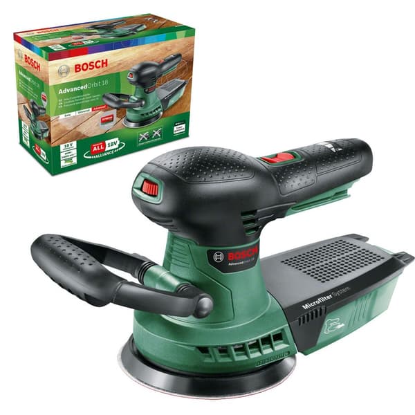 Eksentersliper Bosch AdvancedOrbit 18; 18 V; (uten batteri og lader)
