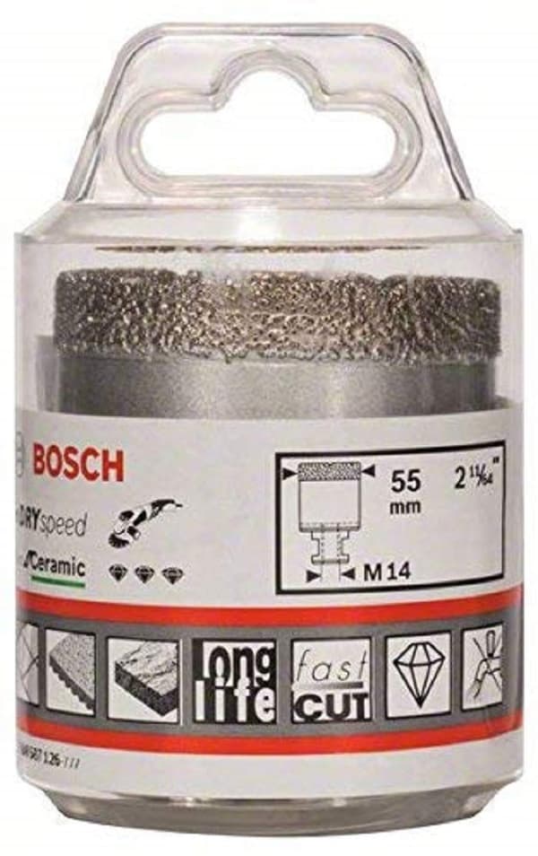Diamantborekrone for tørrboring Bosch Dry speed; M14; 55 mm