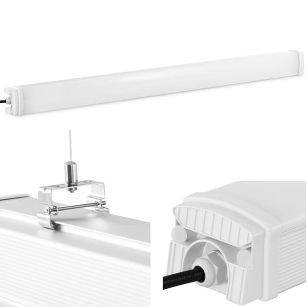 Vedenpitävä hermeettinen LED-lamppu navettavarastoon IP65 6600 lm 120 cm 60 W