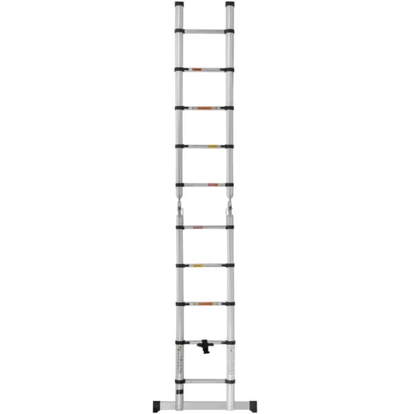 Aluminium folde teleskopstige 12 trin 0,85-1,85/3,8 m