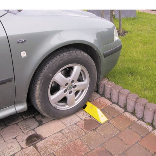 Bil STOPP parkeringsavskiljare, gul