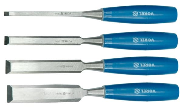 VOREL snickeri stämjärn set 4 st. 6/12/18/24 mm 25530