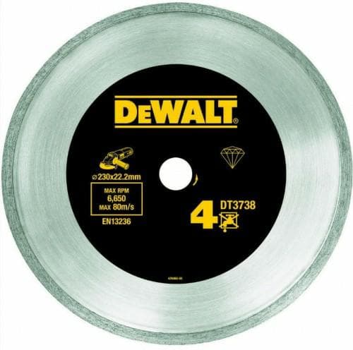 DEWALT TRÆK DIAGRAM. 230x2,1x22,2 mm