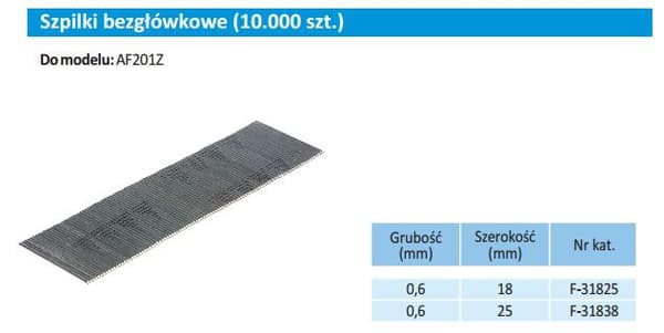 MAKITA PINS 0,6x18mm /10000 st.