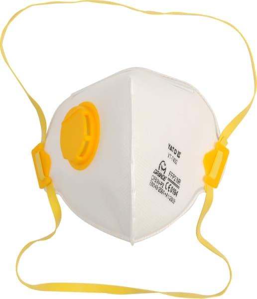 YATO STØVMASKER EN-SIDET FILTER + VENT 3 stk /7492