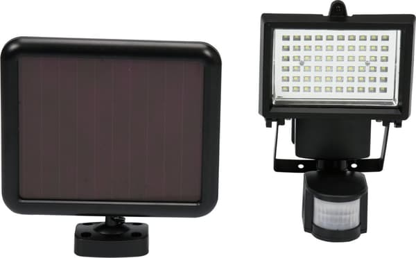 YATO SOLAR LED FLIGHT 4W RÖRELSESENSOR Svart