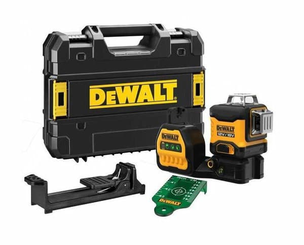 DEWALT.LINE LASER 12/18V GRØN DCE089NG18 Sort, Gul