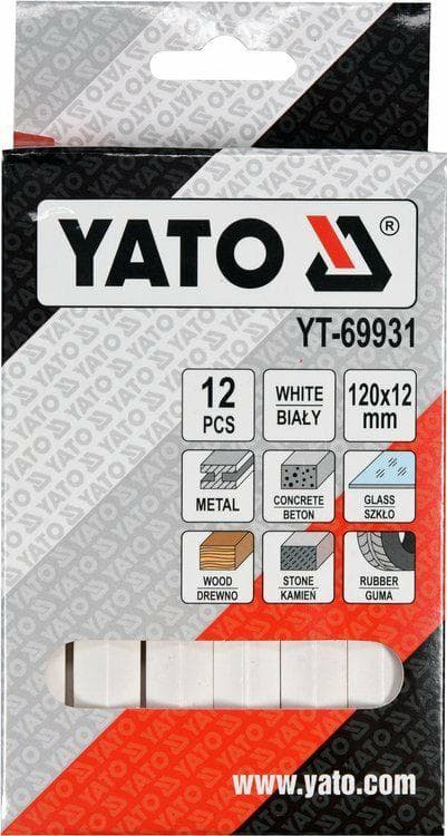 YATO TECHNICAL CHALK 12 st. VIT