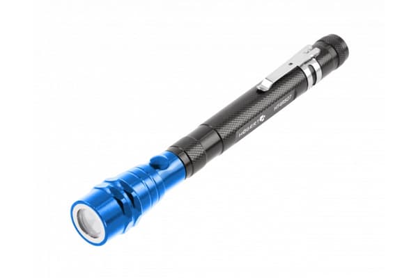 HOGERT TELESKOPISK MAGNETISK GRIPPER MED LED Lommelygte