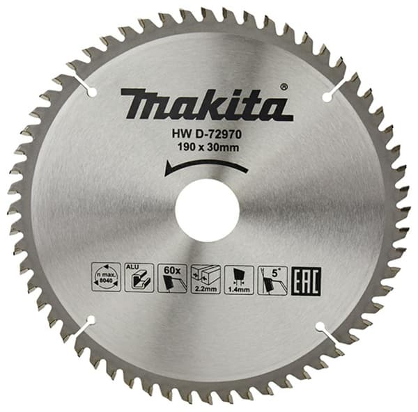 MAKITA RUNDSAV TIL ALUMINIUM 190x30x60z ØKONOMI