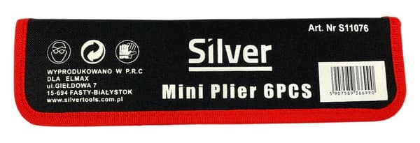 SILVER MINITANG 125mm 6st FODRAL