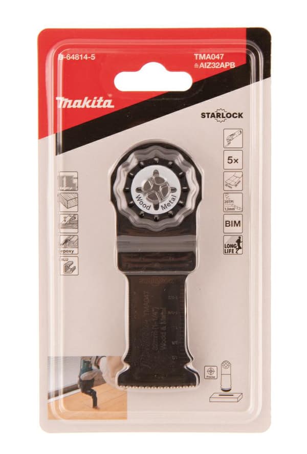 MAKITA MT PLUSTER SKÆRESAVBLAD BIM 32mm x 50mm / 5 stk.