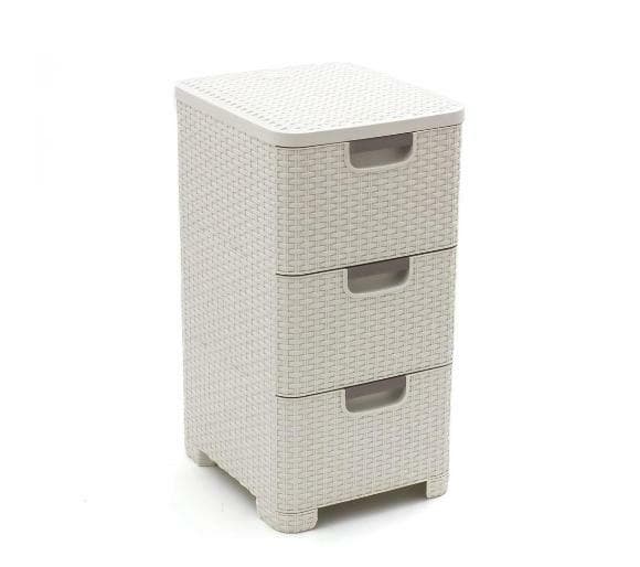 CURVER REASE MED 3 SKUFFER 3x14L / CREME