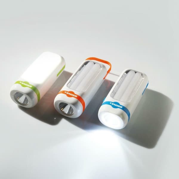 TIROSS BATTERI-DREVET Lommelygte 1W LED + 10SMD 90lm
