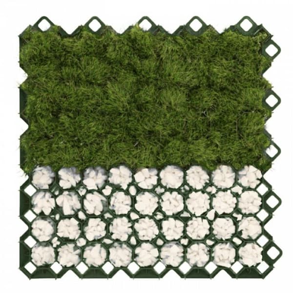 PUURARILLIKKO, VIHREÄ 40mm / 60cm x 60cm MONIRISTIKKO