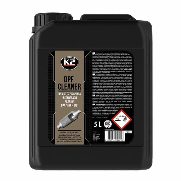 K2 VÆSKE TIL RENGØRING OG REGENERERING AF DPF/FAP FILTRE RENSER 5L