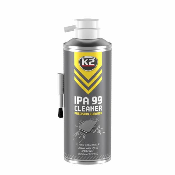 K2 ISOPROPYL ALKOHOL ISOPROPANOL RENHET 99% MED BØRSTE OG RØR IPA99 ISOPROPANLO SPRAY 99%