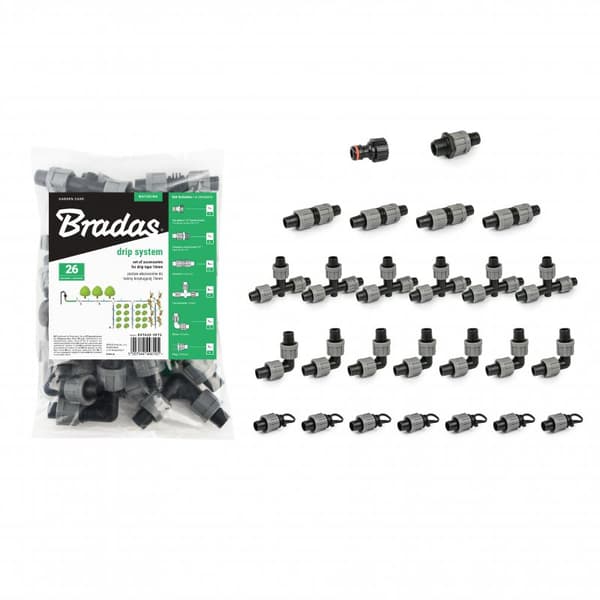 SET MED TILLBEHÖR FÖR DRIPPERTEJP 16mm / 26 st.