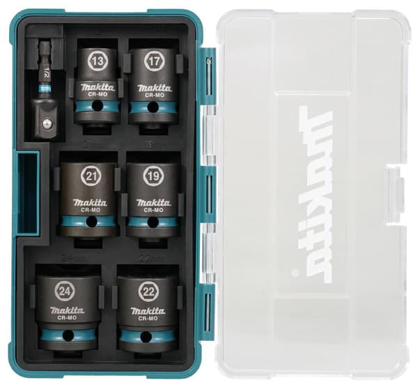 MAKITA IMPACT STØTNINGSSÆT 1/2" 7 stk. 13-24mm