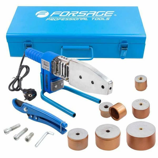 FORSAGE PVC RØR-SVEJSEMASKIN 1000W (20, 25, 32, 40, 50, 63 mm)