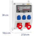 Miniatyrbild 4 av 4: Elcentral 3 x Schuko 2 x CEE jordfelsbrytare 2 x installation