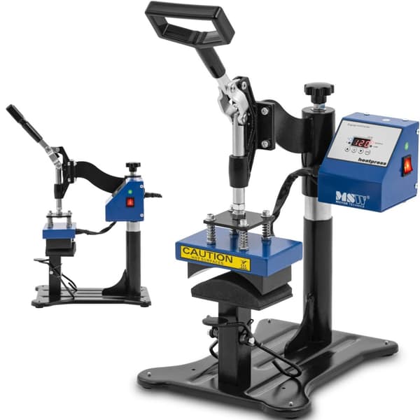 Varmepresse til baseballkasketter, justerbart LCD-stativ, 0-250C