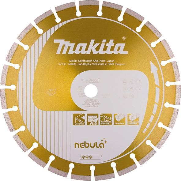 MAKITA DIAMOND DISC 350x25,4 mm SEGMENT (TØR/VÅD) BETON