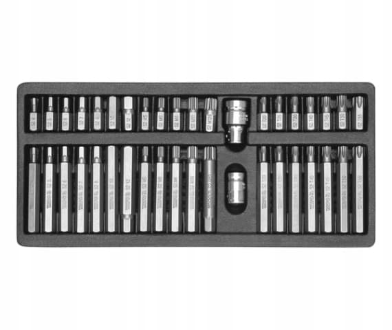 YATO HEX / TORX / SPLINE TIPS SÆT 40 stk. 0400