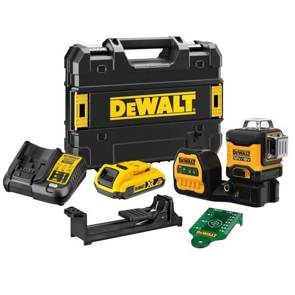 DEWALT.LINE LASER 12/18V VIHREÄ 1x2.0Ah DCE089D1G18