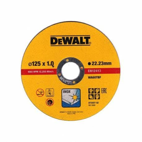 DEWALT METALSKÆRM 125x1,0mm / 10 stk. METALKASSE