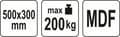 Pikkukuva 2 / 2: YATO KULJETUSALUSTA 200kg MDF