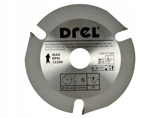 DREL TRÄSKIVA 125mm*22*3 tänder