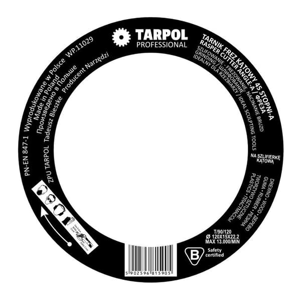 TARPOL ANGLE RASP-A 120mm 45 ASTETTA T-89