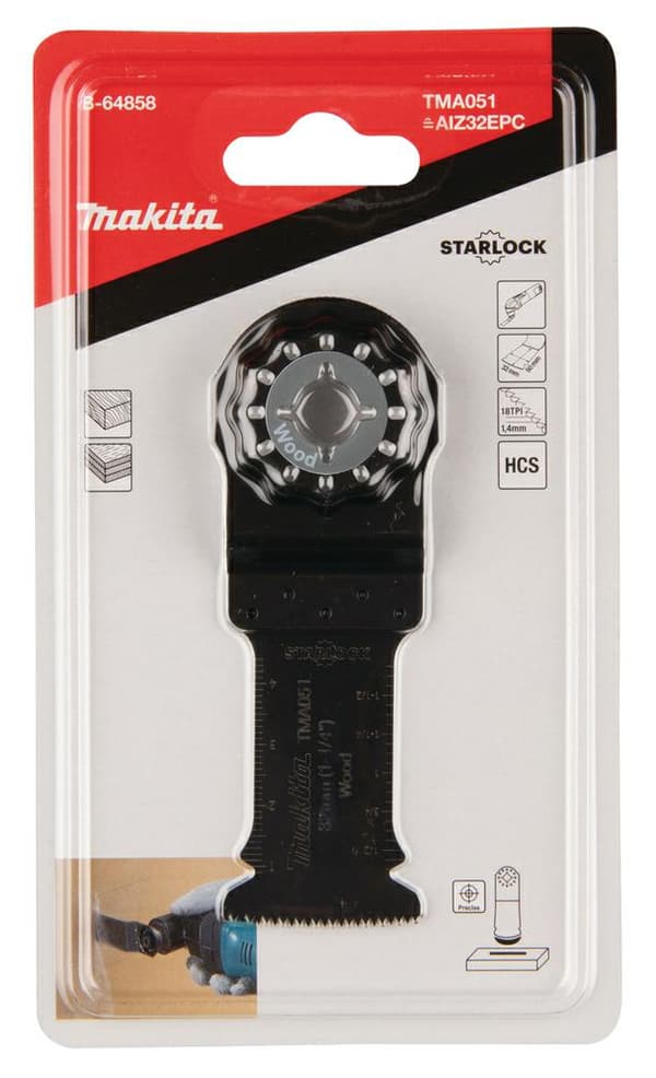 MAKITA MT PUT-CUT SAVBLAD HCS 32mm x 50mm