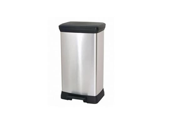 CURVER SOPBEHÅLL MED PEDAL 50L / IML METALLISERAD