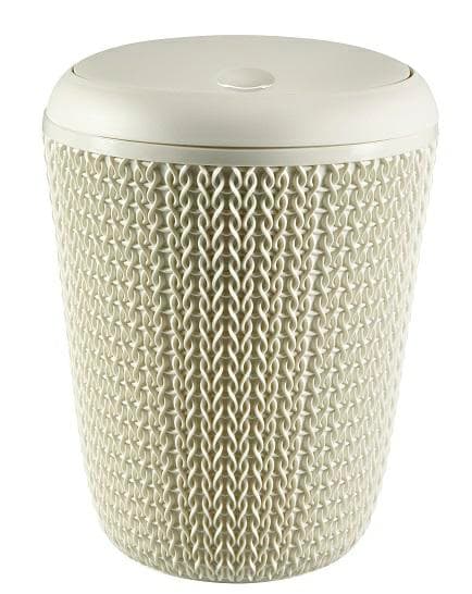 CURVER WASTE BIN 6L KNIT 7L / CREAM